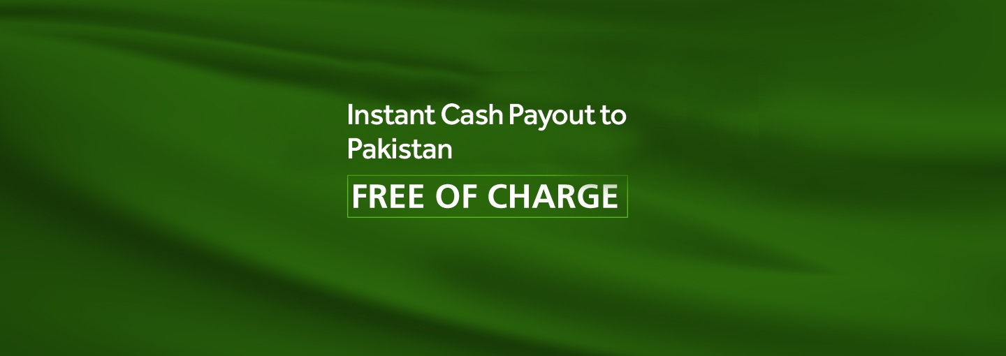 Instant Free Cash Payout to Pakistan